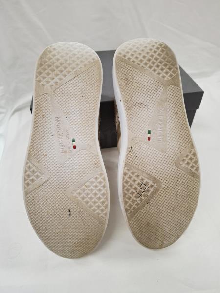 SNEAKERS NERO GIARDINI BEIGE DORATE N 38