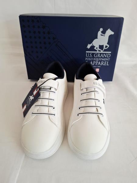 SNEAKERS US. GRAND POLO BIANCA BLU N 37