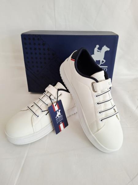 SNEAKERS US. GRAND POLO BIANCA BLU N 37