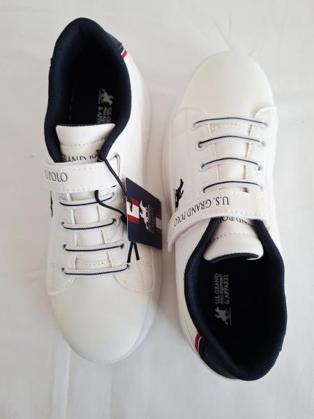 SNEAKERS US. GRAND POLO BIANCA BLU N 37