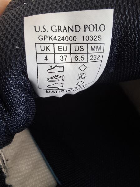 SNEAKERS US. GRAND POLO BIANCA BLU N 37