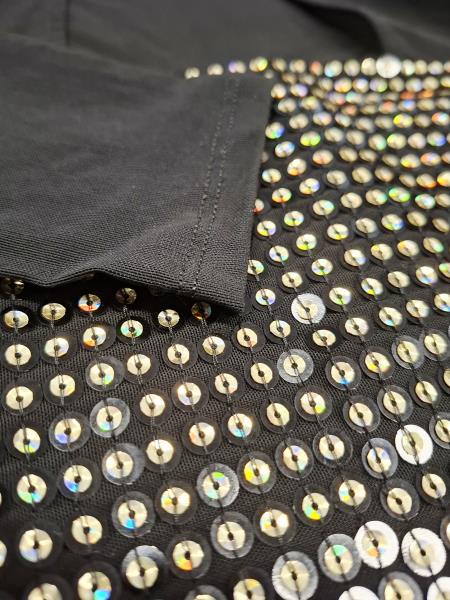 SOTTOGIACCA GUESS NERO PAILLETTES TG XS NUOVO!