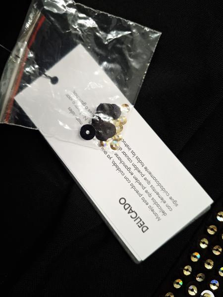 SOTTOGIACCA GUESS NERO PAILLETTES TG XS NUOVO!