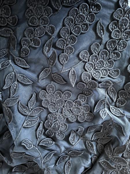 SOTTOGIACCA NARA CAMICIE BLU VELATA FIORI TG II