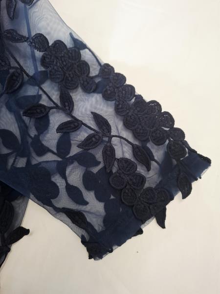 SOTTOGIACCA NARA CAMICIE BLU VELATA FIORI TG II