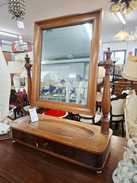 SPECCHIO BASCULANTE LEGNO CON CASSETTINO