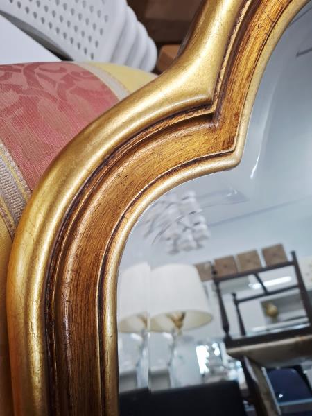 SPECCHIO MOLATO  CORNICE DORATO