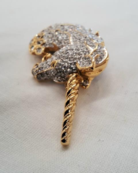 SPILLA UNICORNO SWAROVSKI ANNI '90