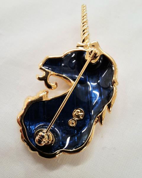 SPILLA UNICORNO SWAROVSKI ANNI '90