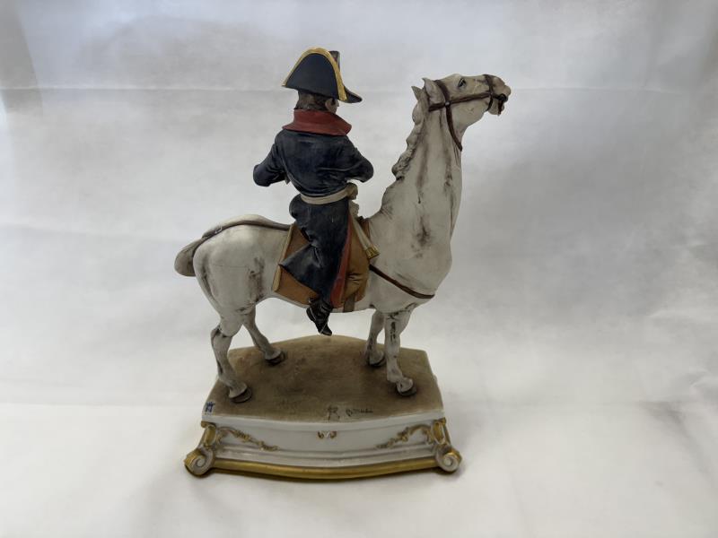 STATUA CAPODIMONTE NAPOLEONE A CAVALLO B. MERLI