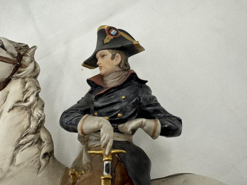 STATUA CAPODIMONTE NAPOLEONE A CAVALLO B. MERLI