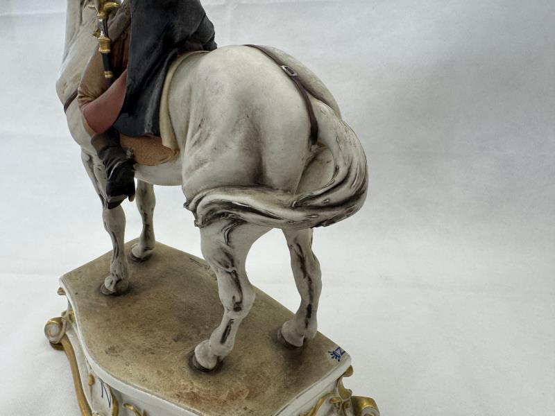 STATUA CAPODIMONTE NAPOLEONE A CAVALLO B. MERLI