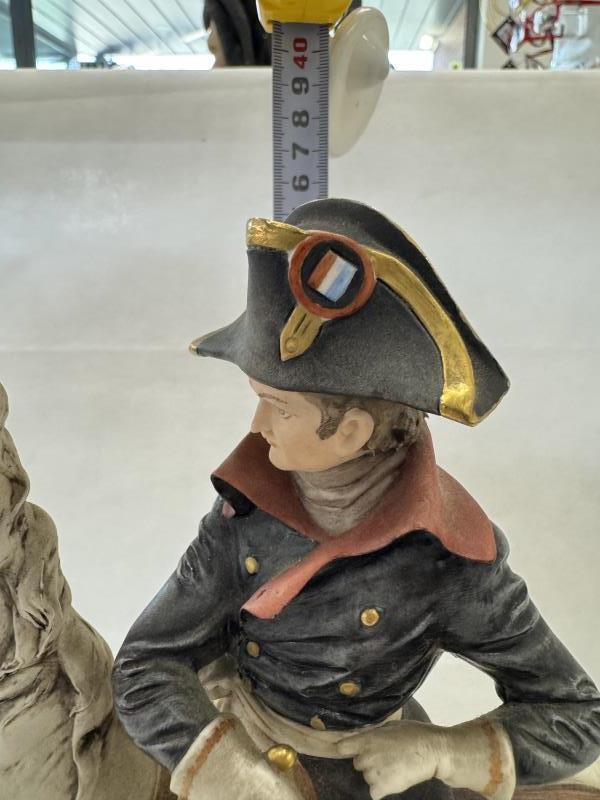 STATUA CAPODIMONTE NAPOLEONE A CAVALLO B. MERLI
