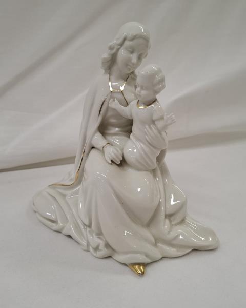 STATUINA MADONNA CON BAMBINO GEROLD PORZELLAN BAVARIA