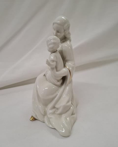 STATUINA MADONNA CON BAMBINO GEROLD PORZELLAN BAVARIA