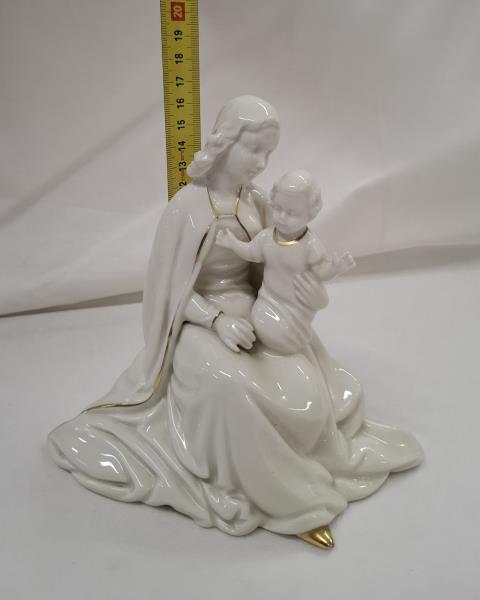 STATUINA MADONNA CON BAMBINO GEROLD PORZELLAN BAVARIA