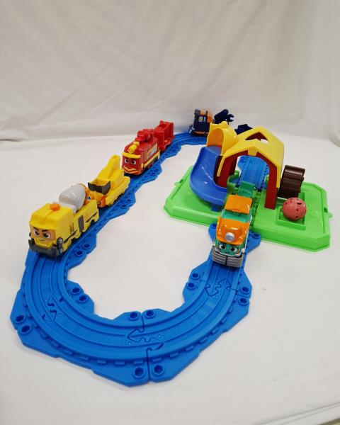 STAZIONE FATTORIA AGRICOLA MIGHTY EXPRESS CON 4 TRENINI