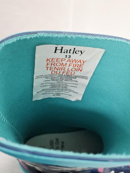 STIVALETTO GOMMA HATLEY BLU FIORI N 31