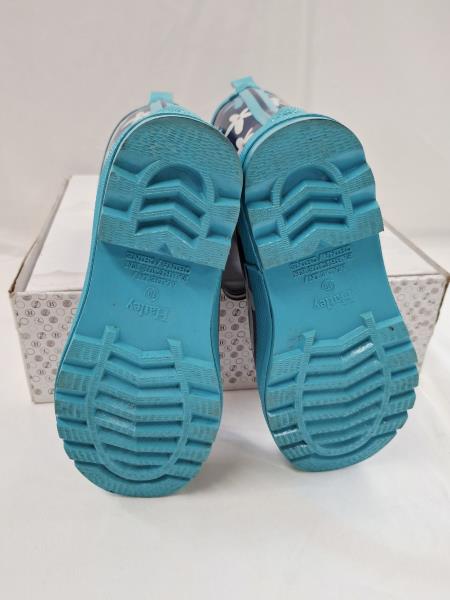 STIVALETTO GOMMA HATLEY BLU FIORI N 31