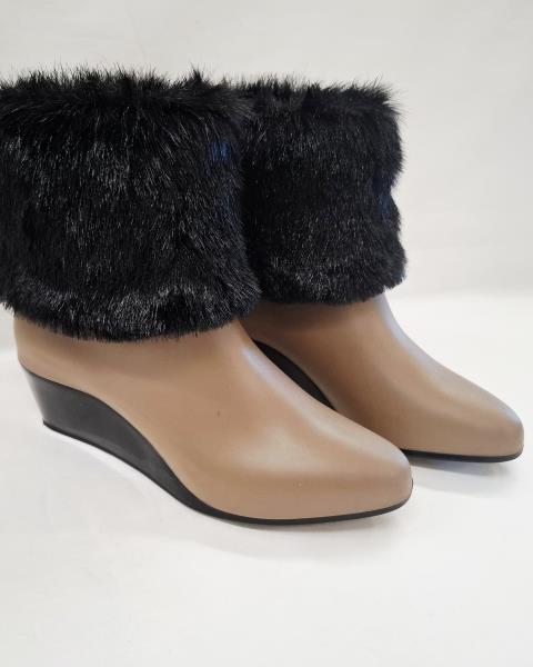 STIVALETTO SOFIA KARTELL BEIGE INSERTO PELO N 36