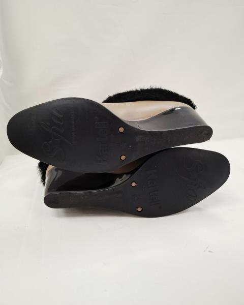 STIVALETTO SOFIA KARTELL BEIGE INSERTO PELO N 36