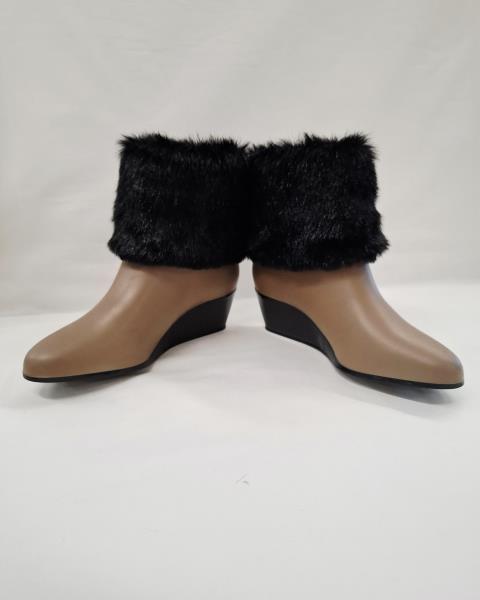 STIVALETTO SOFIA KARTELL BEIGE INSERTO PELO N 36