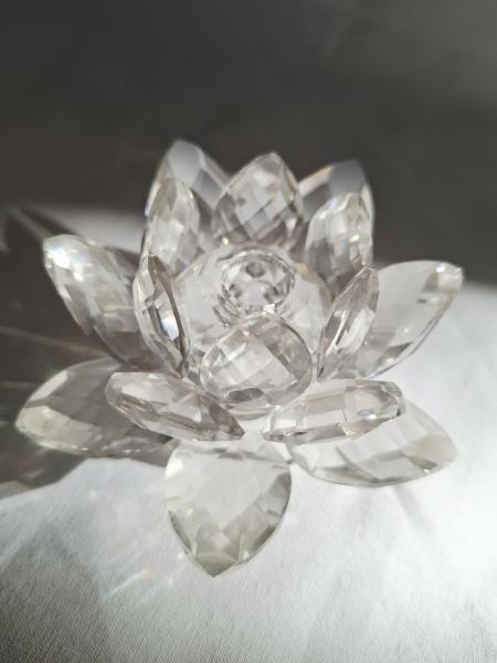 SWAROVSKI FIORE DI LOTO PORTACANDELA