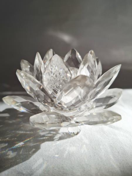 SWAROVSKI FIORE DI LOTO PORTACANDELA