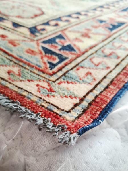 TAPPETO BEIGE FORME GEOMETRICHE PICCOLE FRANGE