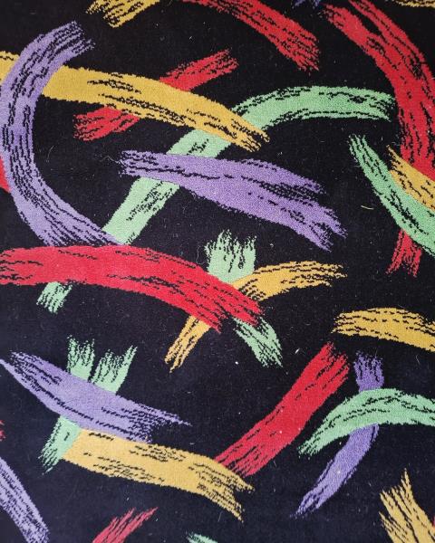 TAPPETO MISSONI 200x125 MULTICOLORE FONDO NERO