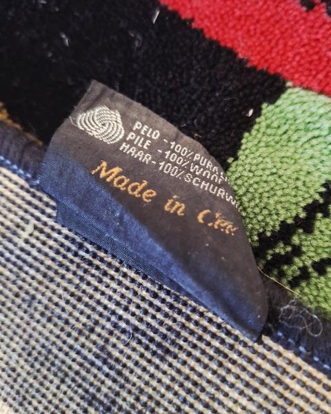 TAPPETO MISSONI 200x125 MULTICOLORE FONDO NERO
