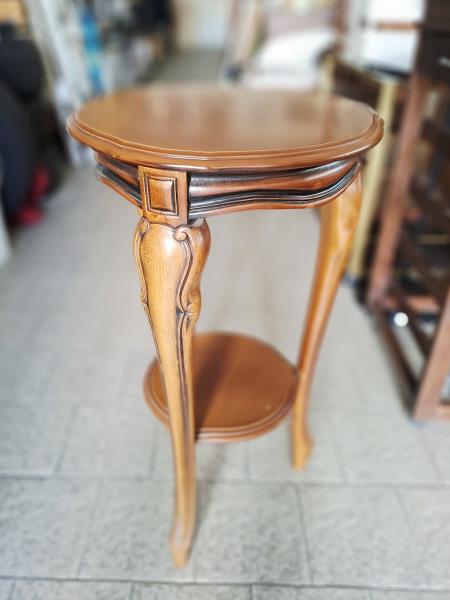 TAVOLINO PORTATELEFONO TONDO LEGNO