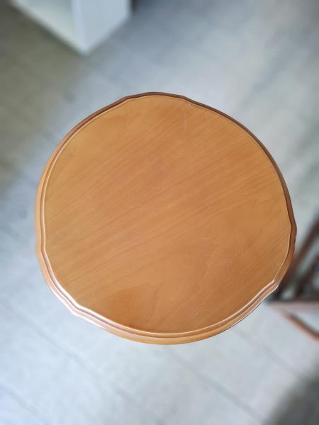 TAVOLINO PORTATELEFONO TONDO LEGNO