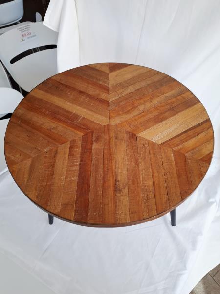 TAVOLINO TONDO TEAK DIAM 55 H 43