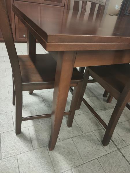 TAVOLO ARTE POVERA ALLUNGABILE + 4 SEDIE
