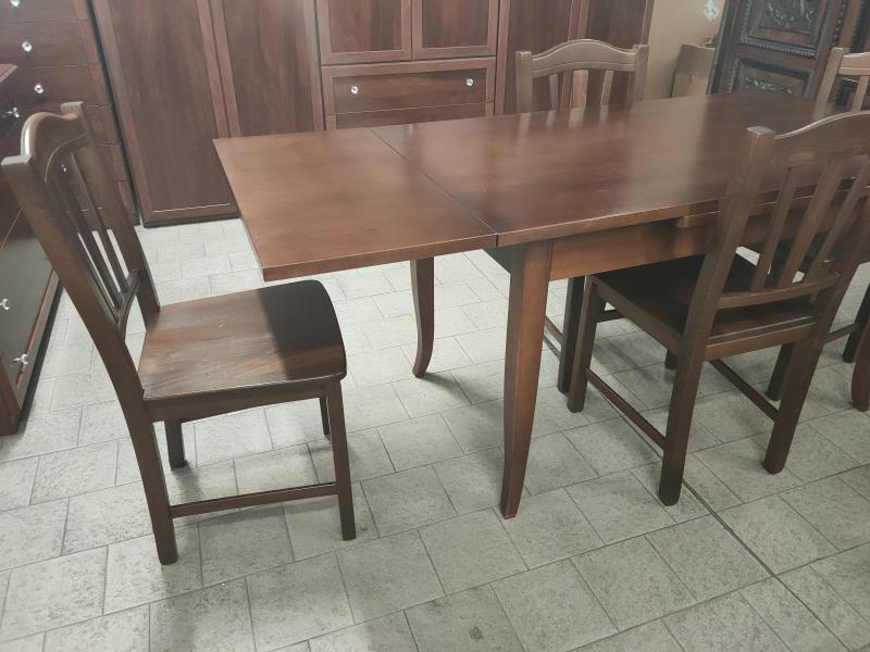 TAVOLO ARTE POVERA ALLUNGABILE + 4 SEDIE