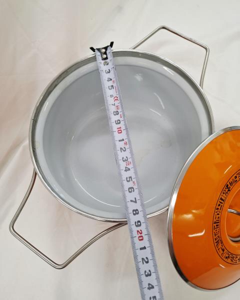 TEGAME SILTAL ARANCIONE SMALTATO VINTAGE DIAM 18 CM