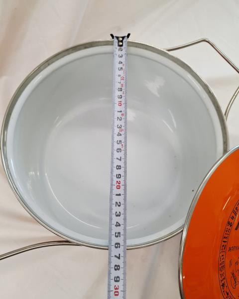 TEGAME SILTAL ARANCIONE SMALTATO VINTAGE DIAM 26 CM