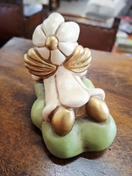 THUN ANGIOLETTO SDRAIATO SU NUVOLA COCCINELLA H 9CM