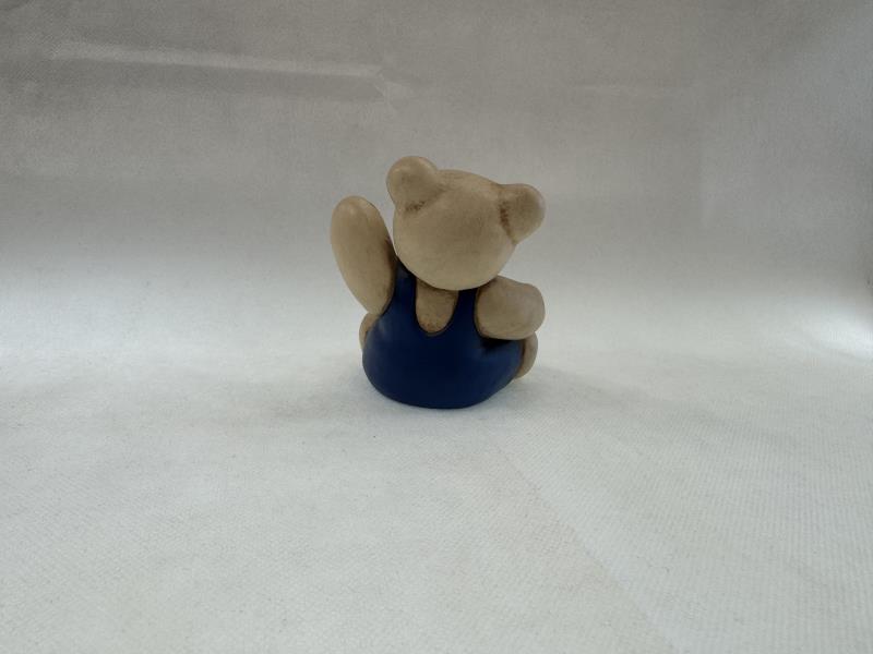 THUN ORSETTO BLU SEDUTO CUORE DORATO