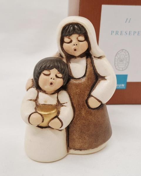 THUN STATUINA DONNA CON BIMBA PRESEPE CLASSICO