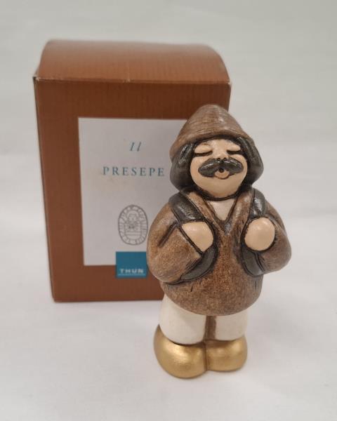 THUN STATUINA PASTORE CON GERLA PRESEPE CLASSICO