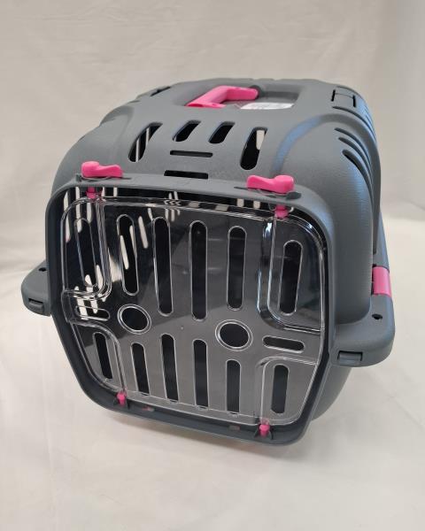 TRASPORTINO AMICO A 4 ZAMPE  GRIGIO GANCI FUXIA