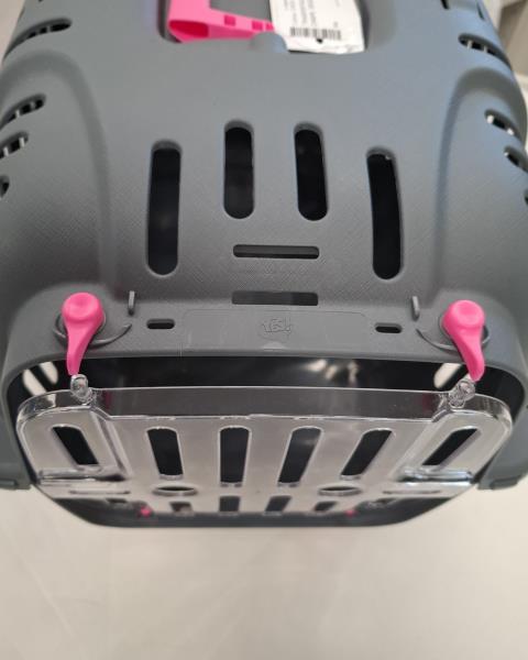 TRASPORTINO AMICO A 4 ZAMPE  GRIGIO GANCI FUXIA