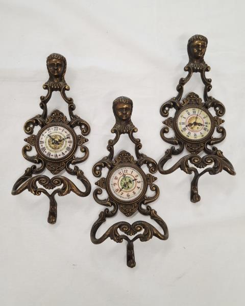 TRIS APPENDINI OROLOGIO OTTONE