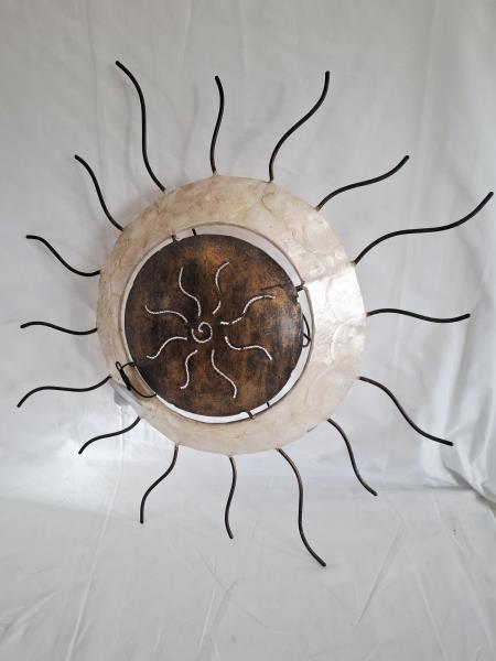 TRIS PORTALAMPADA MADREPERLA STILE ETNICO