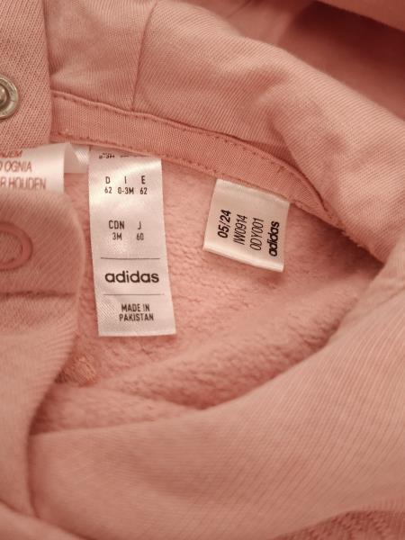 TUTA ADIDAS ROSA TG 0/3 MESI