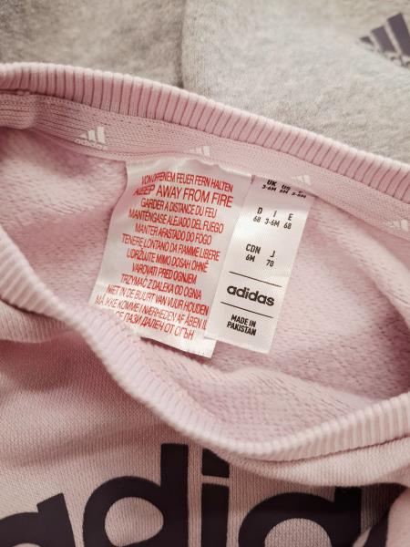 TUTA ADIDAS ROSA TG 3/6 MESI