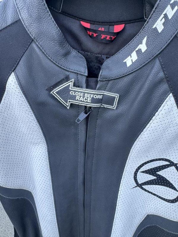 TUTA DA MOTO HY FLY BIANCA NERA TG 48