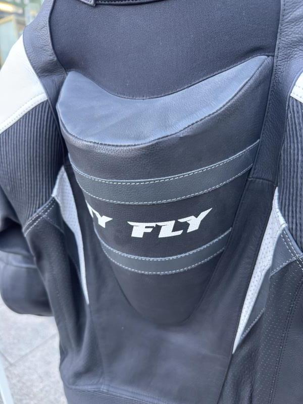 TUTA DA MOTO HY FLY BIANCA NERA TG 48